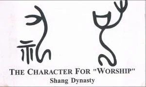 Image of Traditional pray character