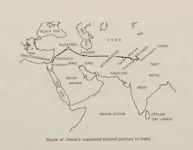 Jesus died in Kashmir. Jesus, Moses and the ten lost tribes - Andrea Faber Kaiser. Pg 78